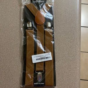 Brown suspenders